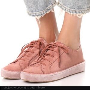 Joie Daryl Velvet Lace-Up in Pink Mauve Sneakers size 10